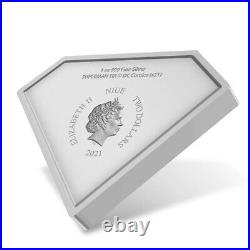 2021 Niue 1 oz DC Comics Superman Shield Shaped Silver Coin (withBox & COA)