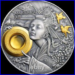 2021 Niue $5 Divine Faces Amaterasu 3 oz 999 Silver Coin 500 Made