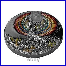 2021 Niue $5 Phoenix Black Proof 2 oz. 999 Silver Coin 500 Made