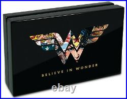 2021 Niue WONDER WOMAN 1 oz Colorized Silver Proof Coin 80th Anniversary