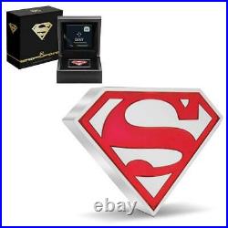 2021 SUPERMAN Shield 1 oz. 999 Silver Proof $2 Coin Niue DC Comics IN STOCK