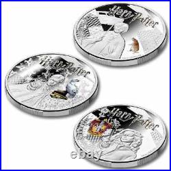 2021 Samoa $5 Harry Potter 3 x 1 oz. 999 Silver Proof Coin Set 1,000 Made