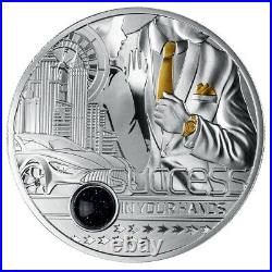 2021 Success in your Hands 1 oz Pure Silver Proof Coin with Cairo Night Stone