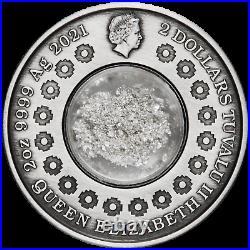 2021 Tears of the Moon 2oz Silver Antiqued dome with white mineral oil in Coin
