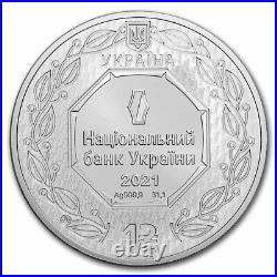 2021 Ukraine 1 oz Silver 30 Years of Independence