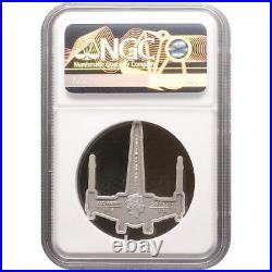 2022 1 oz X-WING FIGHTER Silver Coin MS 70 Star Wars Niue