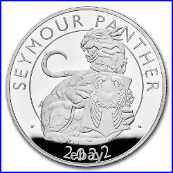 2022 2 kilo Silver Royal Tudor Beasts Panther Prf (Box/COA) SKU#240760