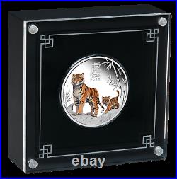 2022 Australia COLORED PROOF Lunar Year of the Tiger 1oz Silver $1 Coin Series 3