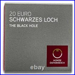 2022 Austria Silver 20 The Uncharted Universe The Black Hole SKU#253122