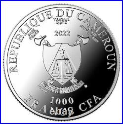 2022 Cameroon 1000 Francs Silver Proof Coin The Colourful World of Gaudi