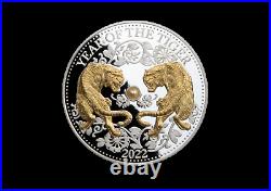 2022 Fiji $10 Lunar Year of the Tiger Proof 1 oz Silver Coin 8,888 Made