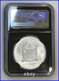 2022 Fiji S50C 1oz Silver Coin Jurassic World Dominion First Releases MS70