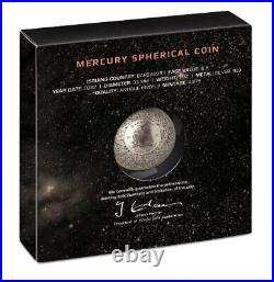 2022 Mercury Planet 1 oz pure silver Spherical Antique coin
