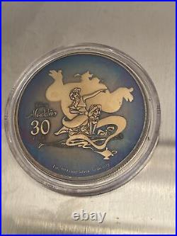 2022 Niue Aladdin Whole New World Edition 1 oz Silver Coin. Custom toned RARE