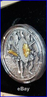 2x Niue 2017 ARES GOD OF WAR series 2018 Poseidon High Relief 2 oz Coin amazing