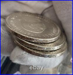 3 1957 10 pesos Silver Coins