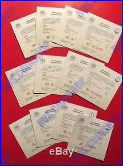3 Roubles 2018 Russia Fifa World Cup Russia Full Set 12 Coins Silver Proof