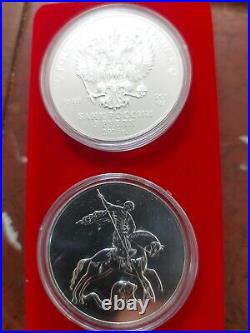 3 Ruble 2024, Russian Coins, Silver 1 oz. 999. 1 Pcs