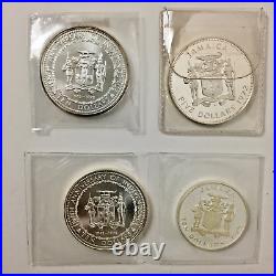 (4 lot) WORLD COINS original coinage JAMAICA SILVER COLLECTION