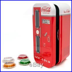4 x $ 1 Dollar Coca Cola Bottle Cap Vending Machine Set Fiji Silver 2020