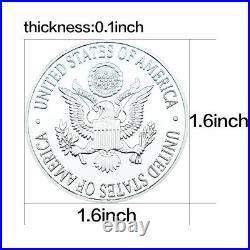 46pcs/lot American Presidents Silver Plated Metal Coins Art Ornament Souvenirs