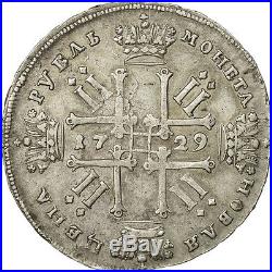 #471026 Russia, Peter II, Rouble, 1729, EF(40-45), Silver, KM182.3