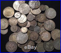 48 ALL SILVER World / Foreign Coins Lot INSTANT COLLECTION! #1