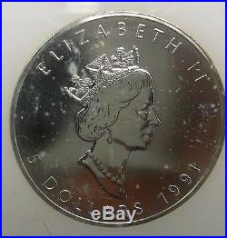 (5) 1991 1 oz. Silver Bullion Coins of the World ENN COINS