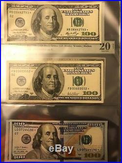 $500 $100 $50 large certificate Gold silver red seal star note collection lot