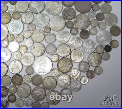 57.44ozt Assorted Foreign/World Silver Coins 1786.4g 27376