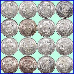 (8) 1965 Mo Mexico Un Pesos AU/BU Silver KM#459 Y130