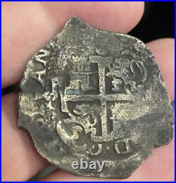 8 Reales 1688 Spanish Silver 18,61 Grams Clipped Read Description