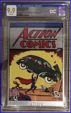 Action Comics #1 35g Premium Silver Foil Cgc 9.9 Mint 0349600001