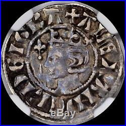 Alexander III The Glorious King Scotland 1280 Ngc Vf35 Penny Silver S-5056 Toned