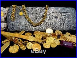 Atocha 1622 Silver Bar 17lbs Ingot Mel Fisher Treasure Salvors Pirate Gold Coins