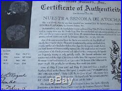 Atocha 4 Reales Grade 2 silver coin with original Certificate of Authenticity