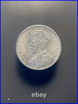 Australia 1934-35 Melbourne Centenary Florin Sterling Silver Coin Rare