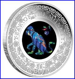 Australia Opal Series Lunar Year of the Monkey 2016 1oz Silver Proof $1 Coin