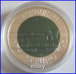 Austria 25 Euro 2004 150 Years Semmeringbahn Silver Niobium