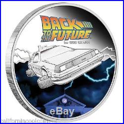 BACK TO THE FUTURE DeLorean 30th Anniversary 1oz Silver Proof Coin Tuvalu 2015