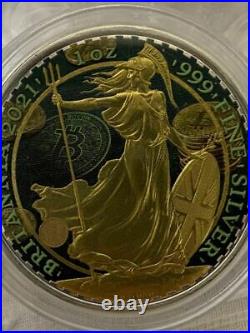 Britannia Bitcoin Green 1 oz Silver Coin 2021 Limited to 50