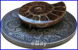 Burkina Faso 2016 1000 Francs World of Evolution Ammonite 1oz Silver Coin