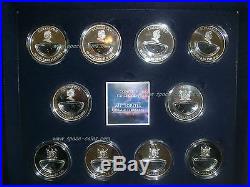 COMPLETE COLLECTION! Meteorite coins Fiji $10 Cosmic Fireballs, 2012, 2013, BOX