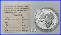 Chad 5000 Francs Cfa 2021 Nikita Khrushchev Silver Reverse Proof Only 100 Coins