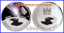 Chassigny METEORITE silver coin! $10 Fiji, only 999 made! Cosmic Fireballs