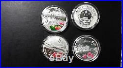 China 2014 One Set (4 Pieces of 1/2oz Silver Coins) World Heritage West Lake