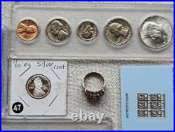 Collection of US silver. 925.999, ANACS, PCGS, silver halve, silver 1/10oz+++