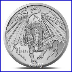 Complete Set! World Of Dragons All 6 Silver Rounds In Capsules Aztec Welsh Norse