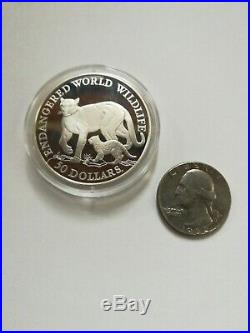 Cook Islands $50 Endangered World Wildlife Silver Proof Coin Collection, 24 Coin