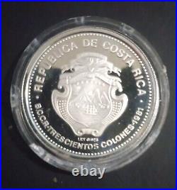 Costa Rica Silver Coin 300 Colones 1981. Gregorio J. Ramirez